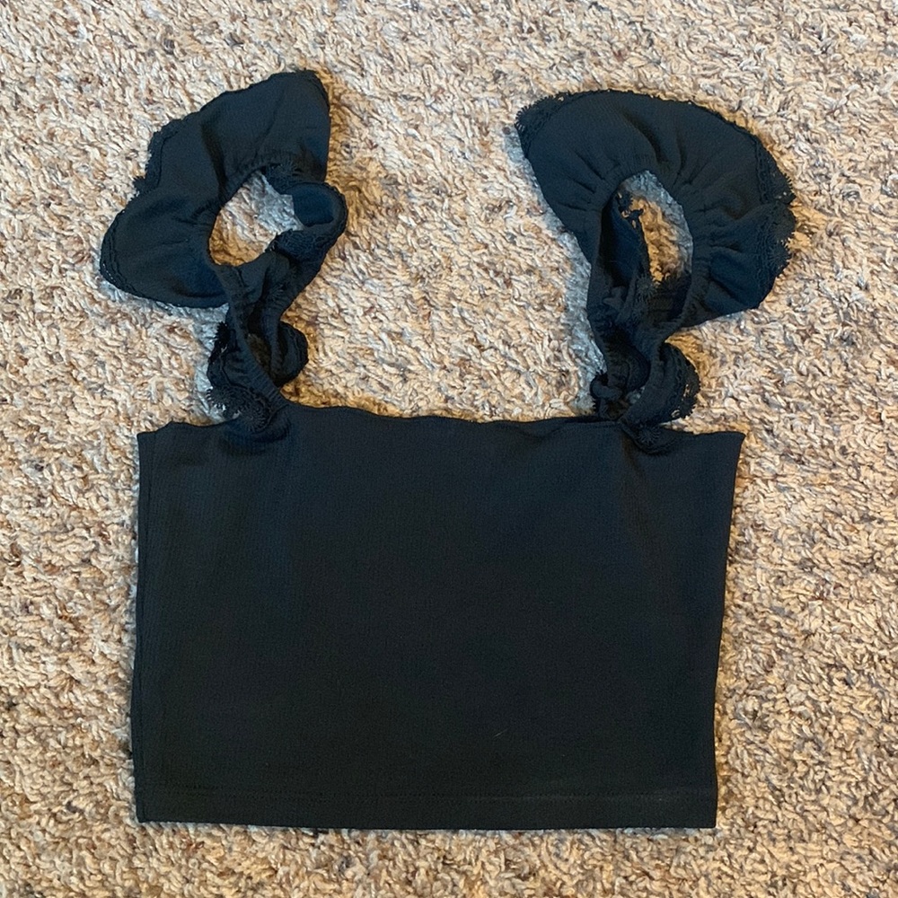 Black crop top